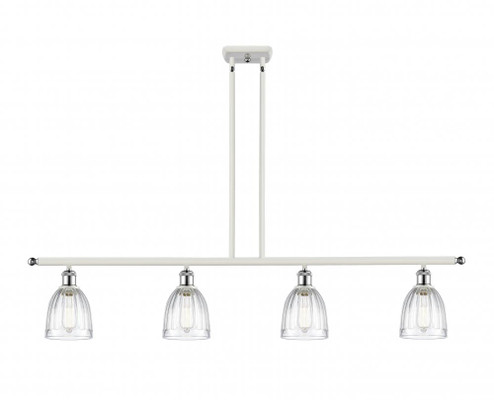 Brookfield - 4 Light - 48 inch - White Polished Chrome - Stem hung - Island Light (3442|516-4I-WPC-G442-LED)