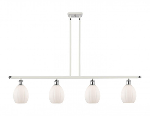 Eaton - 4 Light - 48 inch - White Polished Chrome - Stem hung - Island Light (3442|516-4I-WPC-G81-LED)