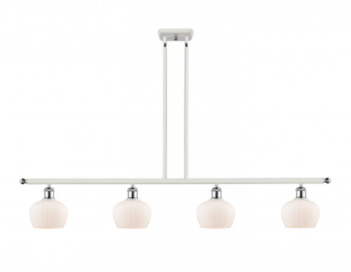 Fenton - 4 Light - 48 inch - White Polished Chrome - Stem hung - Island Light (3442|516-4I-WPC-G91)