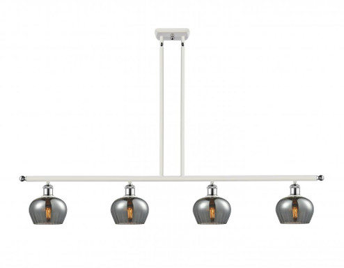 Fenton - 4 Light - 48 inch - White Polished Chrome - Stem hung - Island Light (3442|516-4I-WPC-G93-LED)