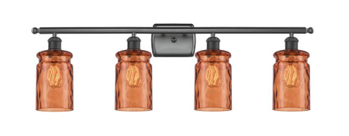 Candor 4 Light Bath Vanity Light (3442|516-4W-BK-G352-TUR)
