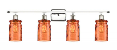 Candor 4 Light Bath Vanity Light (3442|516-4W-PN-G352-TUR-LED)