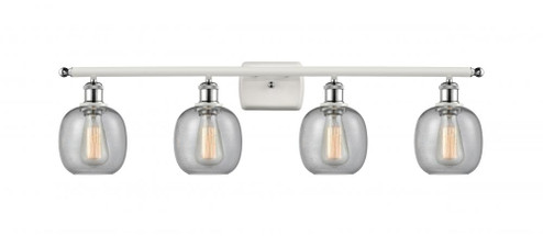 Belfast - 4 Light - 36 inch - White Polished Chrome - Bath Vanity Light (3442|516-4W-WPC-G104)