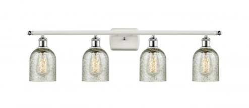 Caledonia - 4 Light - 35 inch - White Polished Chrome - Bath Vanity Light (3442|516-4W-WPC-G259-LED)