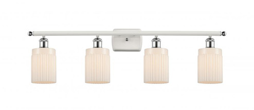 Hadley - 4 Light - 35 inch - White Polished Chrome - Bath Vanity Light (3442|516-4W-WPC-G341-LED)
