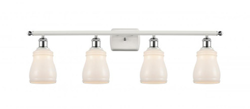 Ellery - 4 Light - 35 inch - White Polished Chrome - Bath Vanity Light (3442|516-4W-WPC-G391)