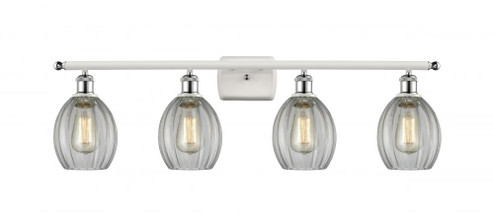 Eaton - 4 Light - 36 inch - White Polished Chrome - Bath Vanity Light (3442|516-4W-WPC-G82-LED)