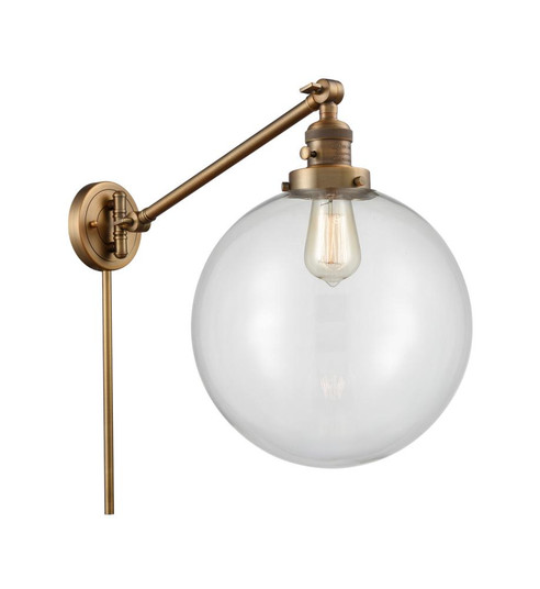 Beacon - 1 Light - 12 inch - Brushed Brass -Adjustable Swing Arm (3442|237-BB-G202-12)