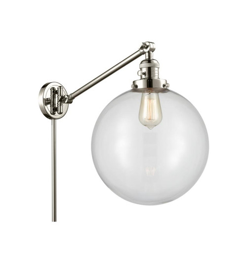 Beacon - 1 Light - 12 inch - Polished Nickel -Adjustable Swing Arm (3442|237-PN-G202-12-LED)