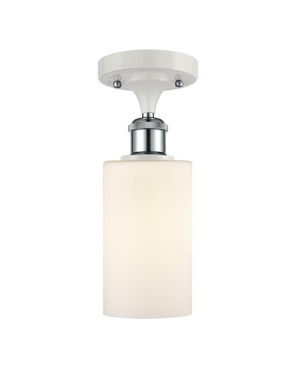 Clymer - 1 Light - 4 inch - White Polished Chrome - Semi-Flush Mount (3442|516-1C-WPC-G801-LED)