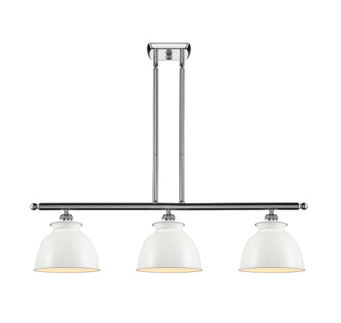 Adirondack - 3 Light - 36 inch - Polished Chrome - Stem hung - Island Light (3442|516-3I-PC-M14-W)