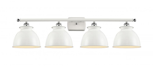 Adirondack - 4 Light - 38 inch - White Polished Chrome - Bath Vanity Light (3442|516-4W-WPC-M14-W)