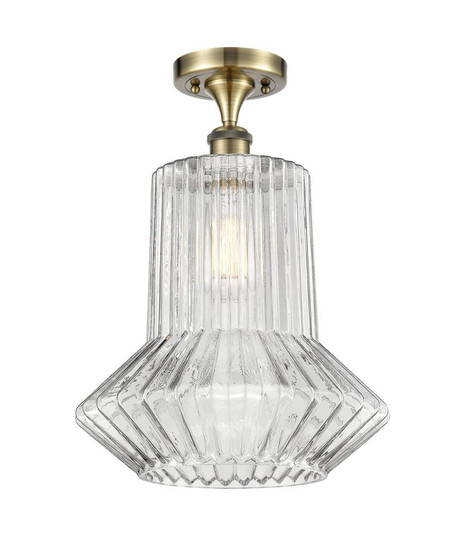 Springwater - 1 Light - 12 inch - Antique Brass - Semi-Flush Mount (3442|516-1C-AB-G212)