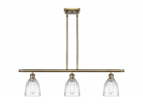 Brookfield - 3 Light - 36 inch - Antique Brass - Stem hung - Island Light (3442|516-3I-AB-G442-LED)