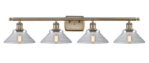 Orwell - 4 Light - 38 inch - Antique Brass - Bath Vanity Light (3442|516-4W-AB-G132-LED)