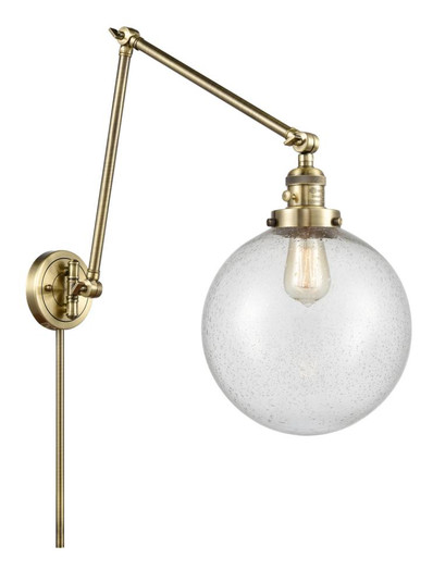 Beacon - 1 Light - 10 inch - Antique Brass -Adjustable Swing Arm (3442|238-AB-G204-10)