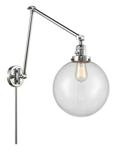 Beacon - 1 Light - 10 inch - Polished Chrome -Adjustable Swing Arm (3442|238-PC-G202-10)