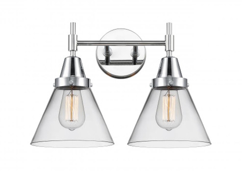Cone - 2 Light - 17 inch - Polished Chrome - Bath Vanity Light (3442|447-2W-PC-G42)