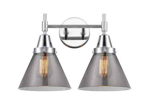 Cone - 2 Light - 17 inch - Polished Chrome - Bath Vanity Light (3442|447-2W-PC-G43-LED)