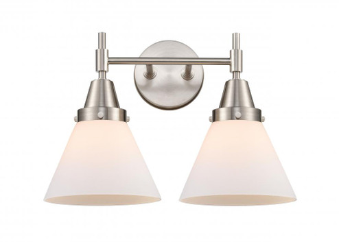 Cone - 2 Light - 17 inch - Satin Nickel - Bath Vanity Light (3442|447-2W-SN-G41-LED)