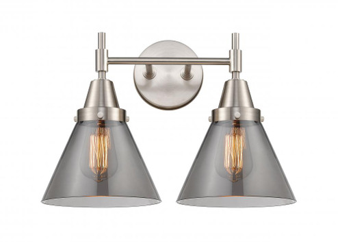 Cone - 2 Light - 17 inch - Satin Nickel - Bath Vanity Light (3442|447-2W-SN-G43)