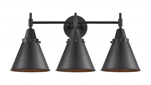Appalachian - 3 Light - 26 inch - Matte Black - Bath Vanity Light (3442|447-3W-BK-M13-BK-LED)