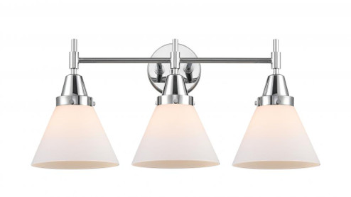 Cone - 3 Light - 26 inch - Polished Chrome - Bath Vanity Light (3442|447-3W-PC-G41)