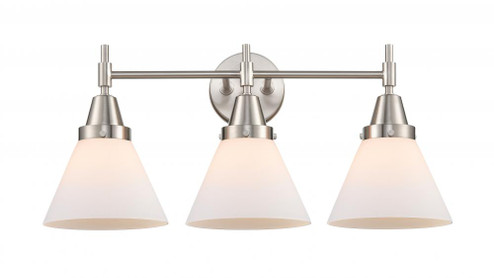 Cone - 3 Light - 26 inch - Satin Nickel - Bath Vanity Light (3442|447-3W-SN-G41-LED)
