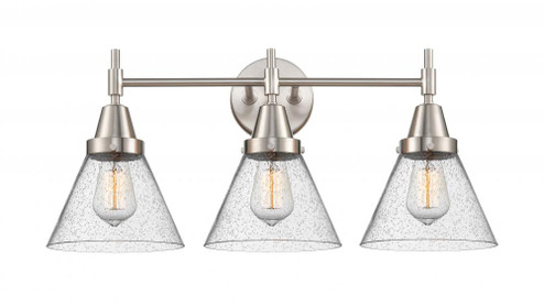 Cone - 3 Light - 26 inch - Satin Nickel - Bath Vanity Light (3442|447-3W-SN-G44)