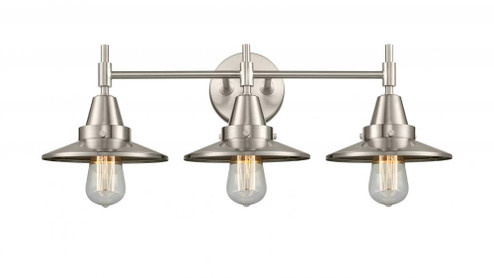 Railroad - 3 Light - 26 inch - Satin Nickel - Bath Vanity Light (3442|447-3W-SN-M2-SN-LED)