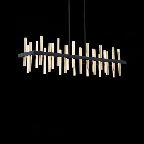 HARMONIX 56IN RECT LINEAR PDT 3000K (3612|PD-87956-BK/AB)