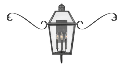 Large Wall Mount Lantern with Scroll (87|2774BLB-SCR)
