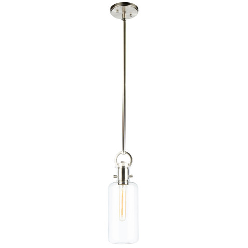 Single Large Glass Clear Pendant (12|AC10121SN)