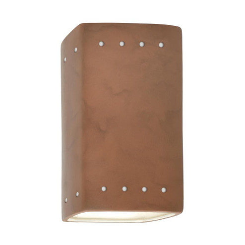 Small Rectangle w/ Perfs - Open Top & Bottom (Outdoor) (254|CER-0925W-TERA)
