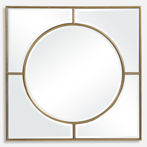 Uttermost Stanford Gold Square Mirror (85|09673)
