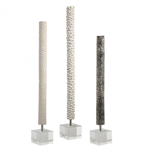 Uttermost Makira Cylindrical Sculptures Set/3 (85|17869)