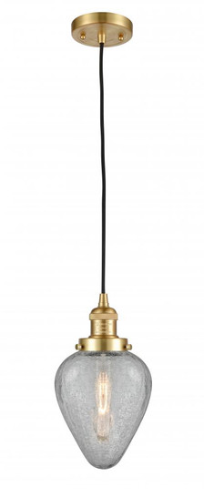 Geneseo - 1 Light - 7 inch - Satin Gold - Cord hung - Mini Pendant (3442|201C-SG-G165-LED)