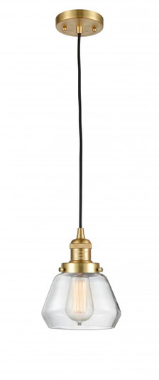 Fulton - 1 Light - 7 inch - Satin Gold - Cord hung - Mini Pendant (3442|201C-SG-G172-LED)