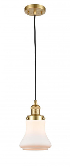 Bellmont - 1 Light - 6 inch - Satin Gold - Cord hung - Mini Pendant (3442|201C-SG-G191)