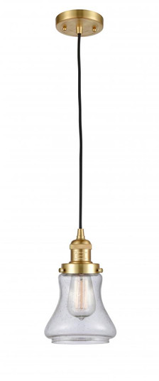 Bellmont - 1 Light - 6 inch - Satin Gold - Cord hung - Mini Pendant (3442|201C-SG-G194-LED)