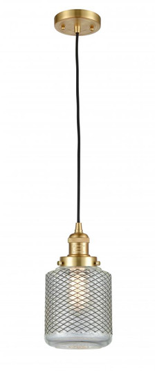 Stanton - 1 Light - 6 inch - Satin Gold - Cord hung - Mini Pendant (3442|201C-SG-G262-LED)