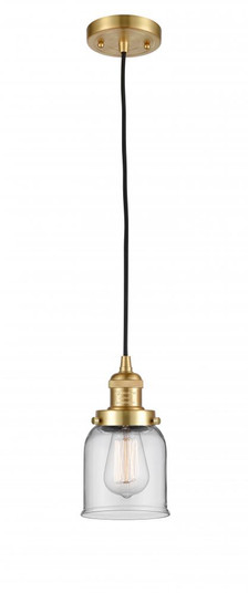 Bell - 1 Light - 5 inch - Satin Gold - Cord hung - Mini Pendant (3442|201C-SG-G52-LED)