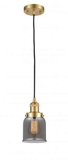 Bell - 1 Light - 5 inch - Satin Gold - Cord hung - Mini Pendant (3442|201C-SG-G53-LED)