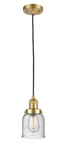 Bell - 1 Light - 5 inch - Satin Gold - Cord hung - Mini Pendant (3442|201C-SG-G54-LED)
