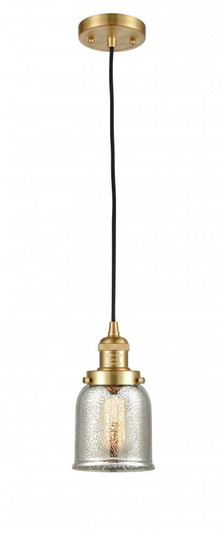 Bell - 1 Light - 5 inch - Satin Gold - Cord hung - Mini Pendant (3442|201C-SG-G58-LED)