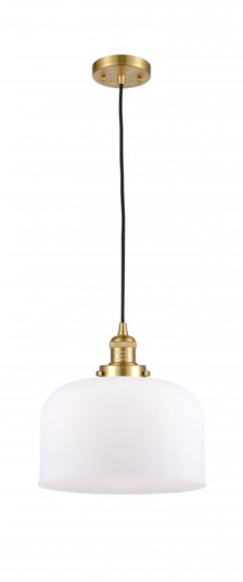 Bell - 1 Light - 12 inch - Satin Gold - Cord hung - Mini Pendant (3442|201C-SG-G71-L)