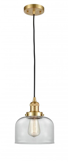 Bell - 1 Light - 8 inch - Satin Gold - Cord hung - Mini Pendant (3442|201C-SG-G72)