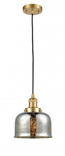 Bell - 1 Light - 8 inch - Satin Gold - Cord hung - Mini Pendant (3442|201C-SG-G78-LED)
