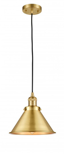 Briarcliff - 1 Light - 10 inch - Satin Gold - Cord hung - Mini Pendant (3442|201C-SG-M10-SG)
