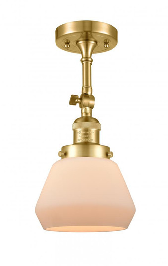 Fulton - 1 Light - 7 inch - Satin Gold - Adjustable Semi-Flush Mount (3442|201F-SG-G171-LED)